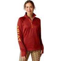 Produktbild von Ariat Tek Team Sweatshirt für Damen mit halbem Reißverschluss zum Reiten
