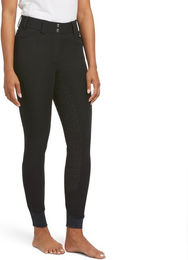 Ariat Tri Factor Frost Damen Reithose mit Vollbesatz Winter Schwarz – Bild 1 von 2