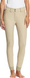 Ariat Tri Factor Full Grip Reithose Damen Beige Baumwolle Größe 88(32L) – Bild 1 von 3