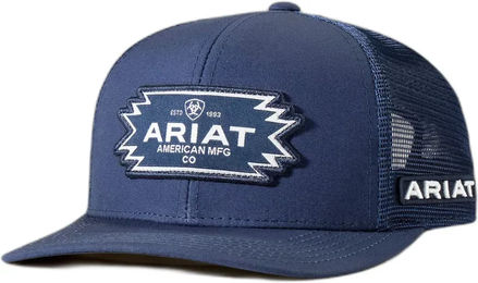 Produktbild von Ariat Trucker-Cap für Herren mit Aztec-Logo aus Baumwolle in Blau