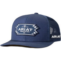 Produktbild von Ariat Trucker-Cap für Herren mit Aztec-Logo aus Baumwolle in Blau