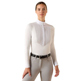 Produktbild von Ariat Turniershirt AR Solveil 261 für Damen in Weiß wasserabweisend