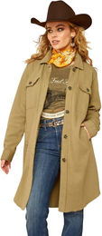 Produktbild von Ariat Vagabond Duster Reitmantel Damen Baumwolle Grün Größe L