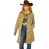 Produktbild von Ariat Vagabond Duster Reitmantel Damen Baumwolle Grün Größe L