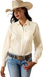 Produktbild von Ariat VentTEK Reitshirt Damen Grün Weiß Größe S