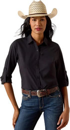 Produktbild von Ariat VentTEK Reitshirt Damen Schwarz XXL