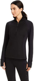 Ariat Venture Sweatshirt Damen mit 1/2 Reißverschluss Schwarz Größe M – Bild 1 von 5