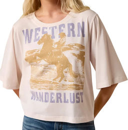 Produktbild von Ariat Wanderlust Reitshirt für Damen in Beige Größe S