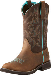 Ariat Westernboots Delilah Reitstiefel aus Leder für Damen in Braun – Bild 1 von 5