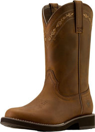 Ariat Westernboots Kearney Round Toe Reitstiefel aus Leder für Damen in Braun Größe 41,5 B – Bild 1 von 5