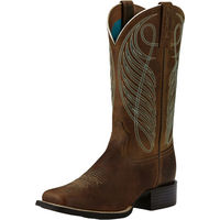 Produktbild von Ariat Westernboots Round Up Wide Reitstiefel aus Leder für Damen in Braun Größe 41,5 B FM