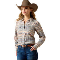 Produktbild von Ariat Westernshirt Arizona für Damen aus Baumwolle Blau Bunt Größe XS