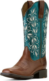 Ariat Westernstiefel Damen Round Up Holly aus Leder Braun 8.5 X-Narrow – Bild 1 von 6