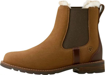 Ariat Wexford Sherpa Regenstiefel Damen Braun Waterproof mit Fleece Winterstiefel – Bild 1 von 1