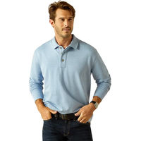 Produktbild von Ariat Wilton Reit-Poloshirt für Herren aus Bio-Baumwolle Blau Größe M