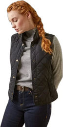 Produktbild von Ariat Woodside Daunenweste Damen Schwarz Wasserabweisend XS