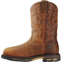 Produktbild von Ariat WorkHog Reitstiefel aus Leder für Herren in Braun mit Stahlkappe und quadratischer Zehenpartie Größe 43