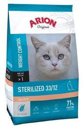 Produktbild von Arion Original Cat Sterilized Trockenfutter Lachs für erwachsene Katzen zur Gewichtskontrolle 2 kg - 2 kg