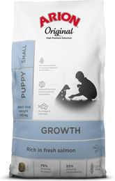 Produktbild von Arion Original Growth Puppy Small Hundefutter Lachs und Reis für kleine Rassen 7 kg