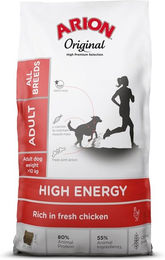 Produktbild von ARION Original High Energy Hundefutter Adult Huhn und Reis Glutenfrei 12 kg - 12 kg