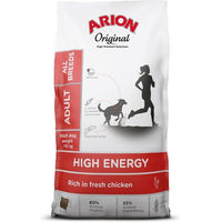 Produktbild von ARION Original High Energy Hundefutter Adult Huhn und Reis Glutenfrei 12 kg - 12 kg