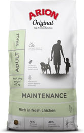 Produktbild von Arion Original Maintenance Adult Small Hundefutter Huhn mit Reis glutenfrei und monoprotein 2 kg - 2 kg