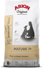 Produktbild von Arion Original Mature 7+ Senior Hundefutter für kleine Hunde mit Huhn und Reis glutenfrei monoprotein 7 kg