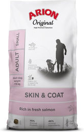 Produktbild von Arion Original Skin & Coat Adult Small Hundefutter Lachs und Reis 7 kg