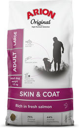 Produktbild von Arion Original Skin & Coat Hundefutter für große Rassen Adult Lachs 12 kg - 12 kg