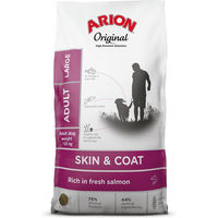 Produktbild von Arion Original Skin & Coat Hundefutter für große Rassen Adult Lachs 12 kg - 12 kg