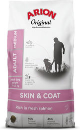 Produktbild von Arion Original Skin & Coat Hundefutter Lachs für mittelgroße Hunde Adult 2 x 12 kg - 2 x 12 kg