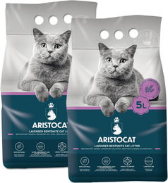 Produktbild von Aristocat Bentonite Plus Katzenstreu Lavendel 10 l (2 x 5 l) - 2 x 5 l