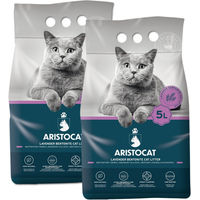 Produktbild von Aristocat Bentonite Plus Katzenstreu Lavendel 10 l (2 x 5 l) - 2 x 5 l
