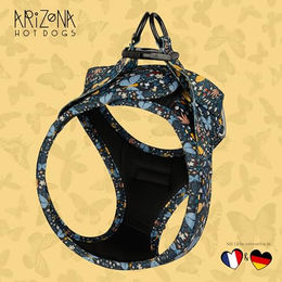 Arizona Hotdogs Hundegeschirr Step-In Norwegergeschirr aus Neopren Butterfly XL Bunt – Bild 1 von 4
