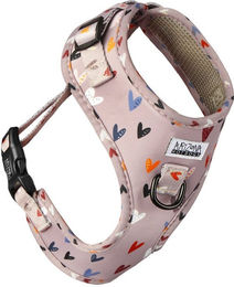 Arizona Hotdogs Hundegeschirr Sweet Love für kleine Hunde S Bunt mit Herz aus Neopren – Bild 1 von 5