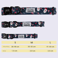 Produktbild von Arizona Hotdogs Hundehalsband Hohoho Weihnachten aus Nylon mit Neopren Grösse M