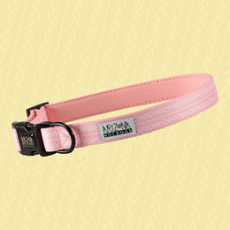Produktbild von Arizona Hotdogs Hundehalsband Marshmallow Rosa aus Nylon mit Neopren Größe S