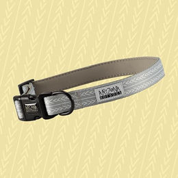 Arizona Hotdogs Hundehalsband Réglisse aus Nylon mit Neopren Grau Größe S – Bild 1 von 2