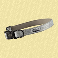 Produktbild von Arizona Hotdogs Hundehalsband Réglisse aus Nylon mit Neopren Grau Größe S