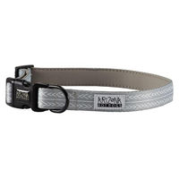 Produktbild von Arizona Hotdogs Hundehalsband Réglisse Grau aus Nylon und Neopren Größe S wasserabweisend