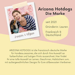Produktbild von Arizona Hotdogs Hundeleine aus Nylon mit Griffschlaufe und Neoprenpolsterung Blau Größe L