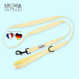 Produktbild von Arizona Hotdogs Hundeleine aus Nylon mit Griffschlaufe und Neoprenpolsterung Gelb Größe S 1,5m