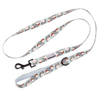 Produktbild von Arizona Hotdogs Hundeleine aus Nylon mit Neoprenpolsterung Coconut Kokosnuss-Muster Hellblau 1,5m Größe S - 1,5 m