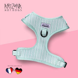 Produktbild von Arizona Hotdogs Softgeschirr aus Neopren für kleine Hunde in Grün XS