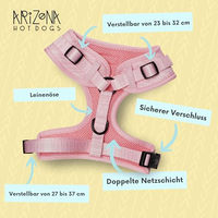 Produktbild von Arizona Hotdogs Softgeschirr für Katzen Rosa XS Neopren