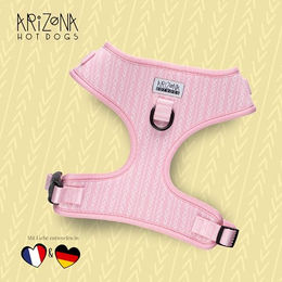 Arizona Hotdogs Softgeschirr für kleine Hunde aus Neopren Rosa S – Bild 1 von 2