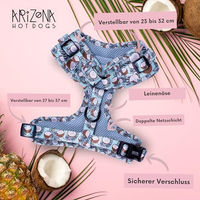 Produktbild von Arizona Hotdogs Softgeschirr für kleine Hunde Mini Neopren Blau XS