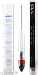 ARKA Aräometer-Set mit Thermometer und Messzylinder aus Borosilikatglas für die präzise Dichtemessung in Meerwasseraquarien - 1 Stk. – Bild 1 von 6