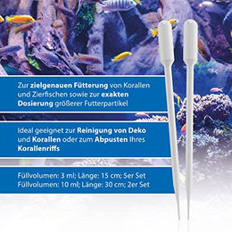 ARKA Futter-Pipette für Fische 10 ml für Meerwasser und Süßwasser - 2 x 10 ml – Bild 1 von 3