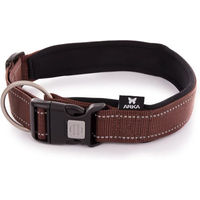 Produktbild von Arka Haok Hundehalsband aus Nylon in Braun XL wasserabweisend und verstellbar